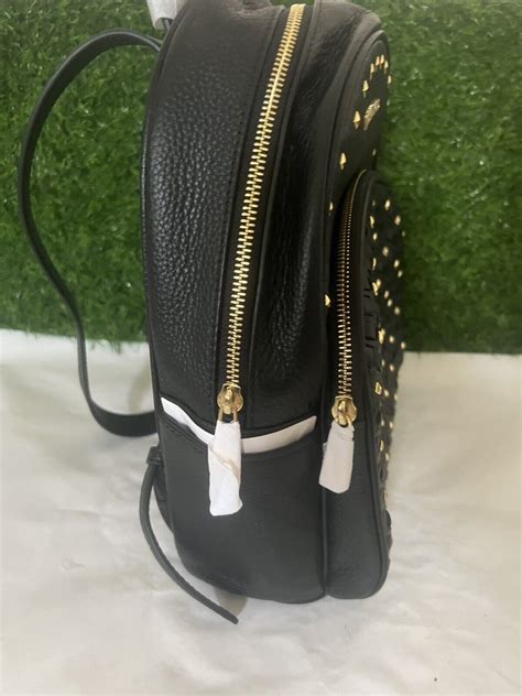 michael kors backpack leather abbey 35h8gayb8l|NWOT Michael Kors Abbey Studded Medium Backpack .